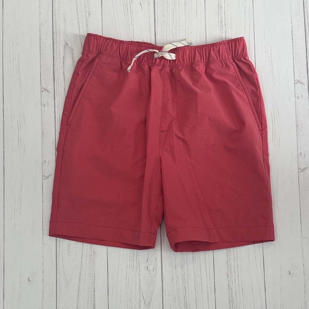 Boys Red Drawstring tech Shorts